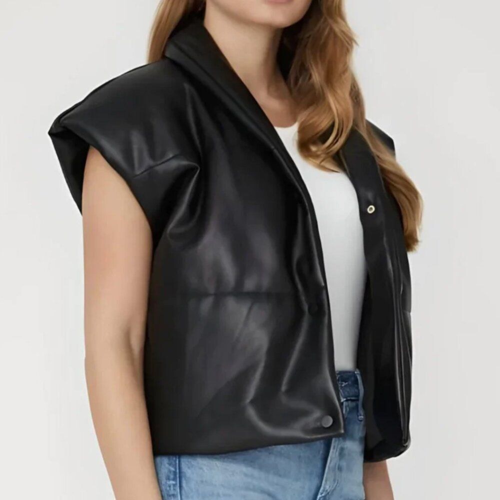 JS71 FAUX LEATHER VAIL VEST - Picture 2 of 10